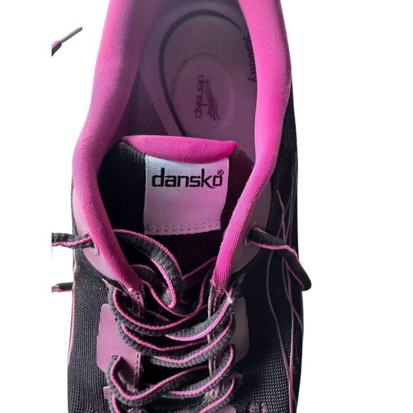 Dansko Women's Pace Pink Mesh Black Gray Walking Lace Up Sneakers EU 41 10.5/11 - Picture 6 of 12